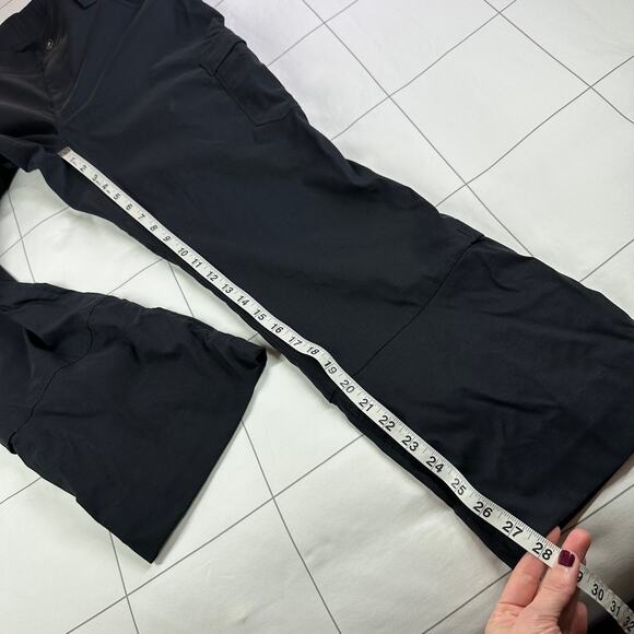 Duluth Trading Co Pants Womens 12 Black Dry on the Fly Bootcut Nylon Roll Up Hem - Picture 9 of 13